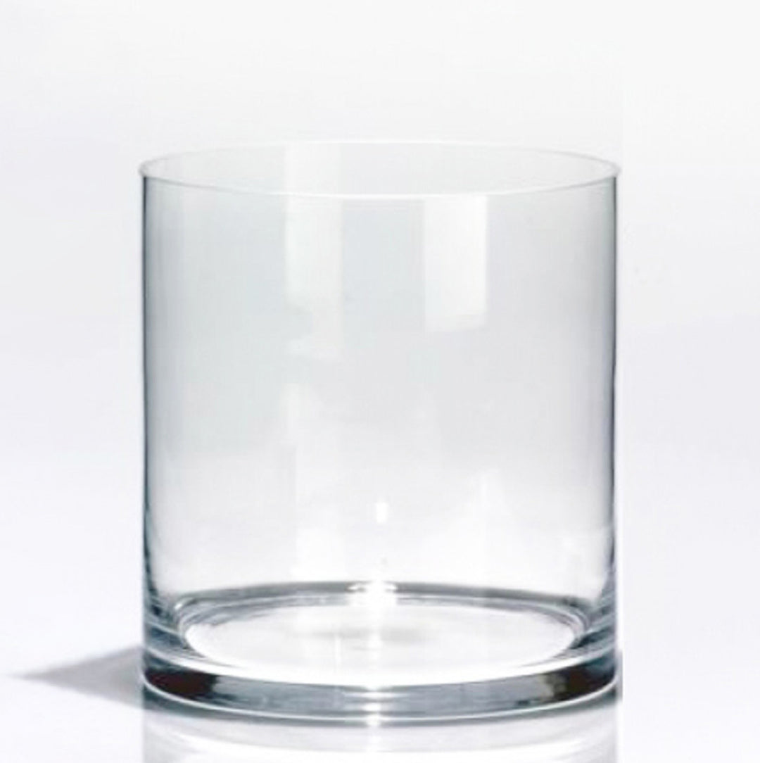 Cylinder Glass Vase 6in