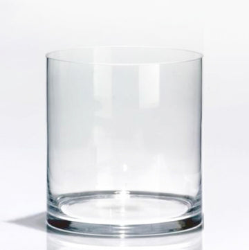 Cylinder Glass Vase 6in