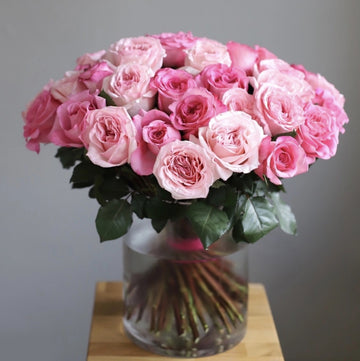 3 Dozen Roses in a Vase