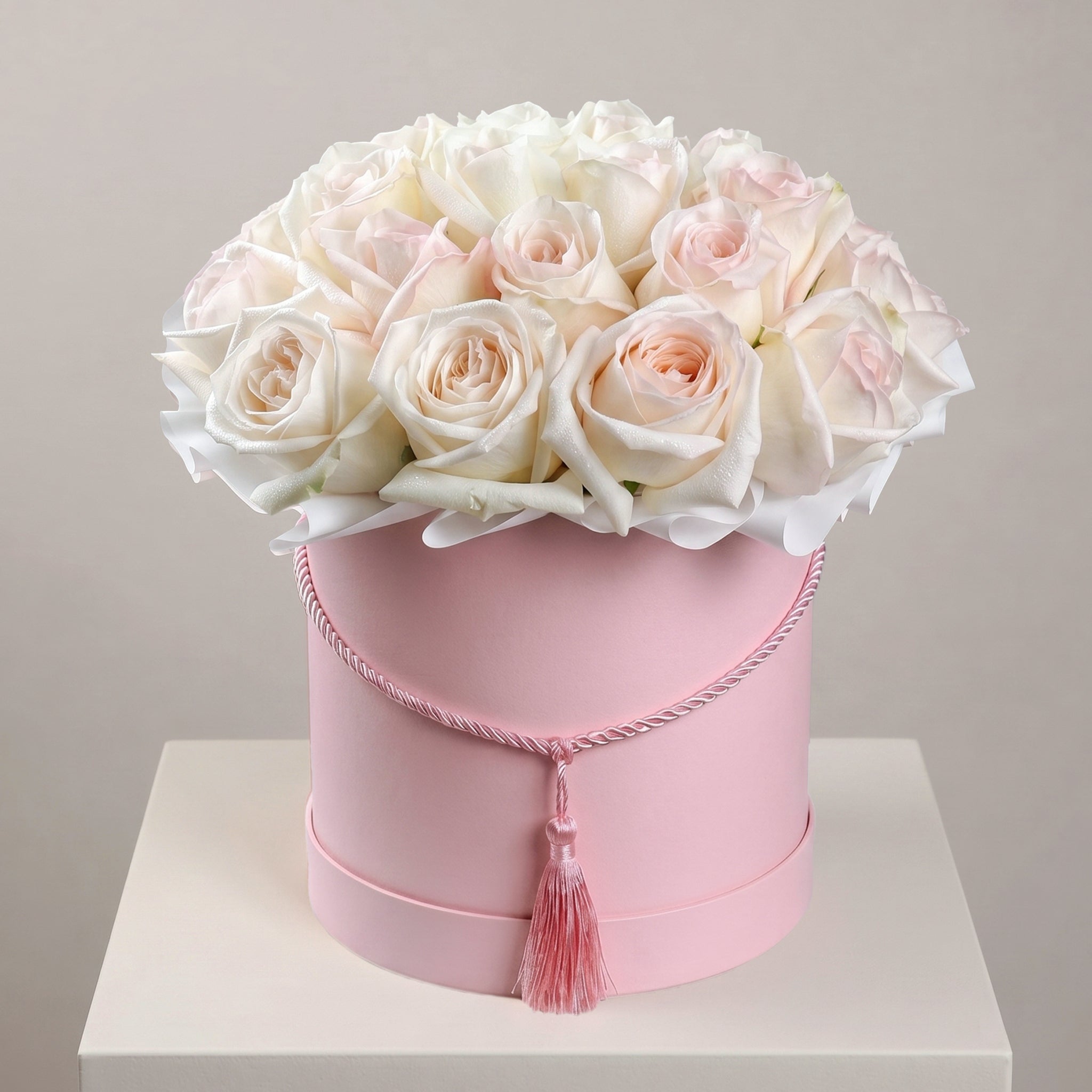 White Roses Flower Box